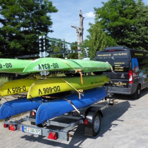 Rad- und Bootstransporte
